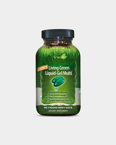 Irwin Naturals Men's Living Green Liquid-Gel Multi